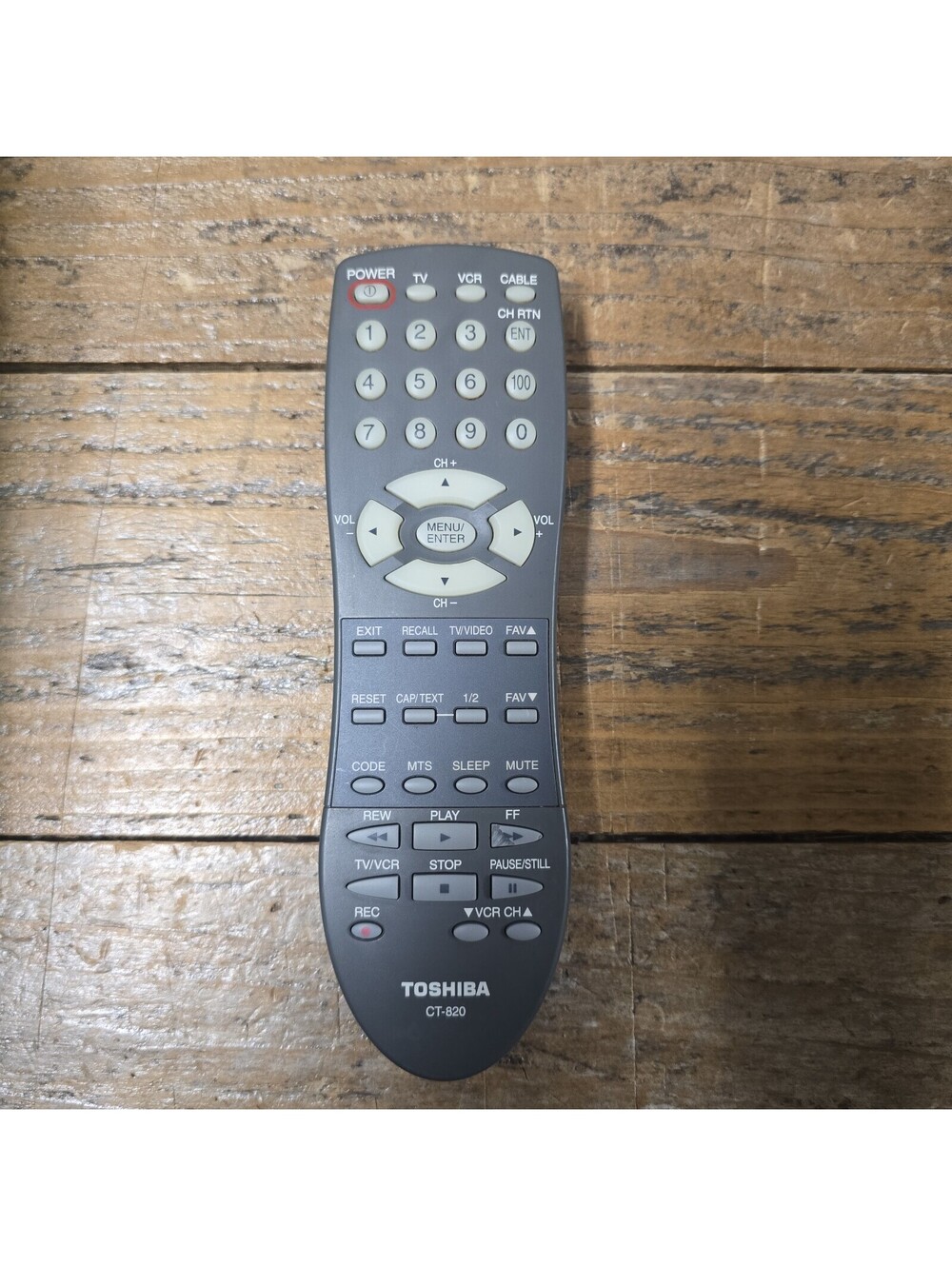 Toshiba CT-820 Remote Control For 14AF41 20AF41C 24AF41C 27A41 No Back Cover